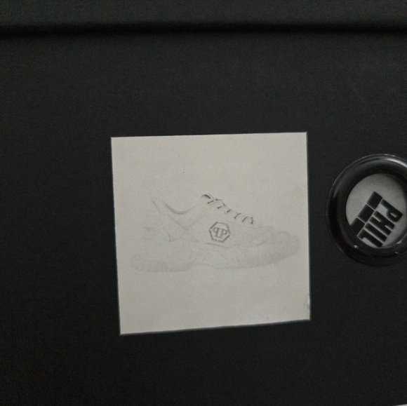 PHILIPP PLEIN Predator Low Top Sneakers. White. Size US 11.5. New.Get ready to - Picture 9 of 10